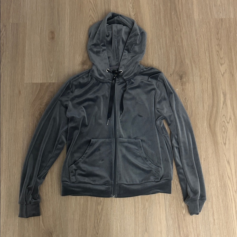 Gray Zip-Up Hoodie
